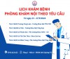 Lịch khám nội theo yêu cầu